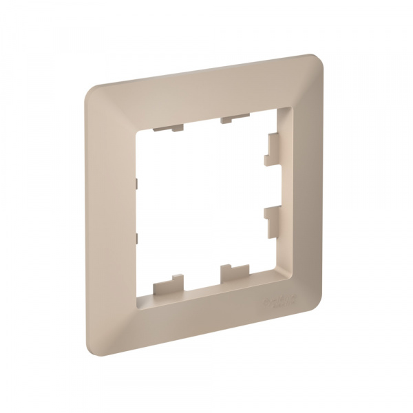 Рамка 1-постовая, песочный/дымчатый белый, AtlasDesign Air SE