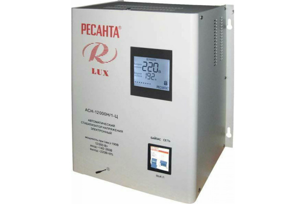 Стабилизатор АСН-12000Н/1-Ц Ресанта Lux