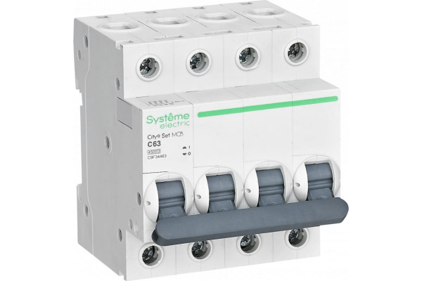 Автоматический выключатель С 63А 4P 4.5kA 400В City9 Set Systeme Electric