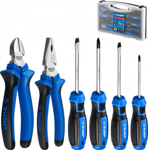 Набор слесарных инструментов ЗУБР Профессионал-Н6, 6шт