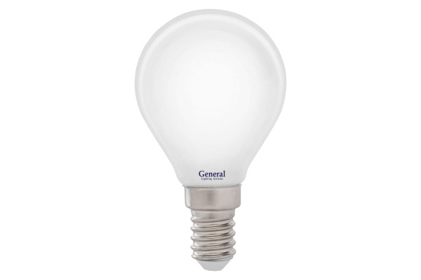 Лампа светодиодная General Filament Шар 8Вт E14 2700K Матовая