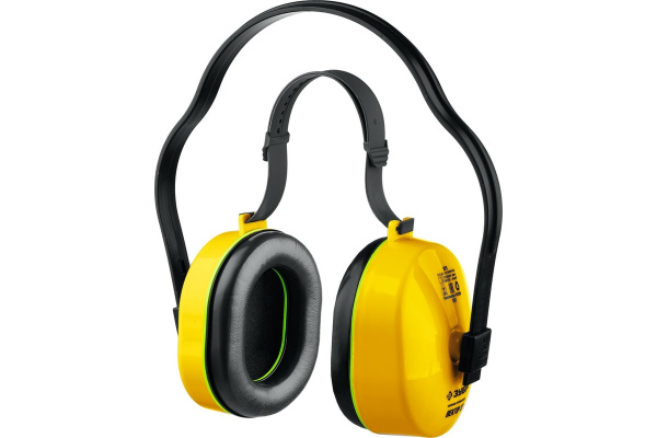 Противошумные наушники с двойным оголовьем ЗУБР ВЕКТОР-27, защита до 107 дБ (11372)