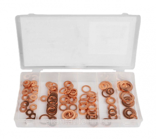 Набор медных шайб 30 размеров 400шт 8061 НБР08F