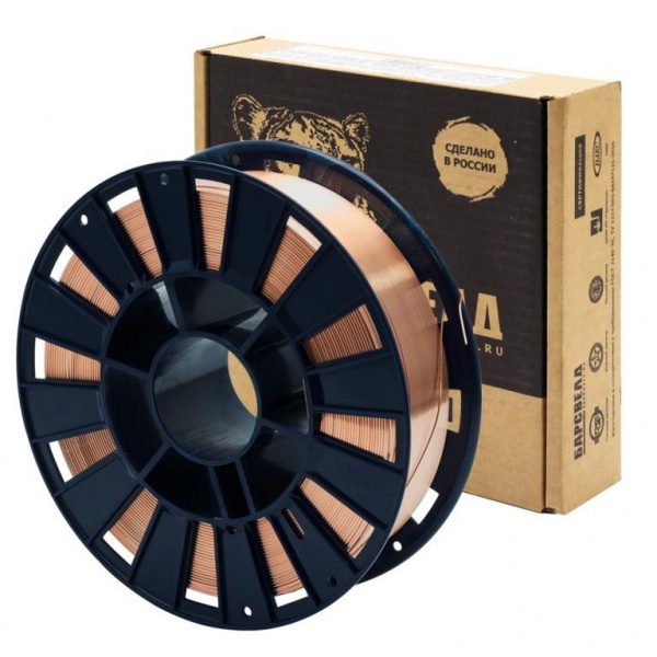 Проволока сварочная омедненная Св08Г2С_ER70S-6_НАКС_ф.1,2_5кг WELDESHIP