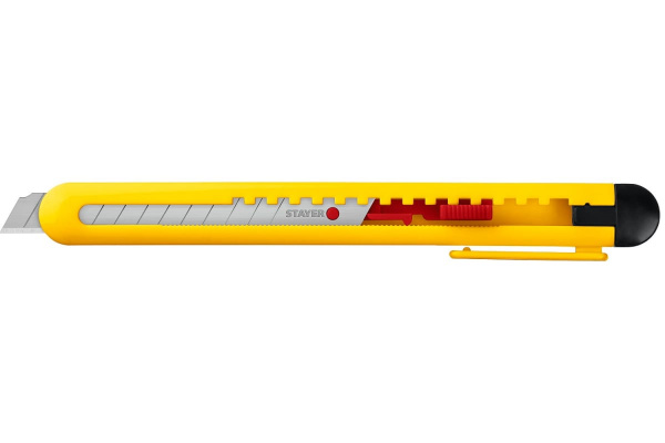 Нож STAYER QUICK-9.9мм, из АБС пластика (0901)