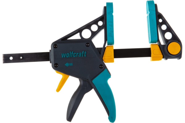 Струбцина быстрозажимная Wolfcraft проф (диапазон зажима/распора 150/410мм)