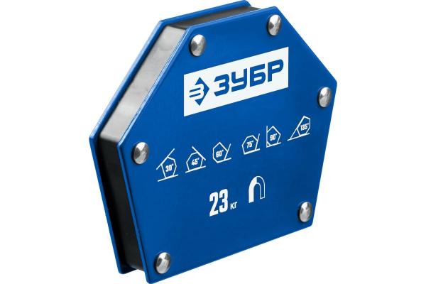 Угольник магнитный для сварочных работ ЗУБР УМ-6, 34 кг, Профессионал (40055-34)