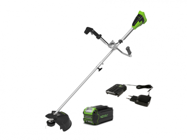 Триммер аккумуляторный Greenworks GD40BCBk5, 40v, 40 см, безщеточный в комплекте с АКБ 5 А.ч и ЗУ