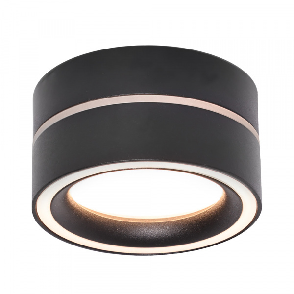 Светильник накладной Feron (спот) под лампу GX53 черный 85x46 HL455 HALO