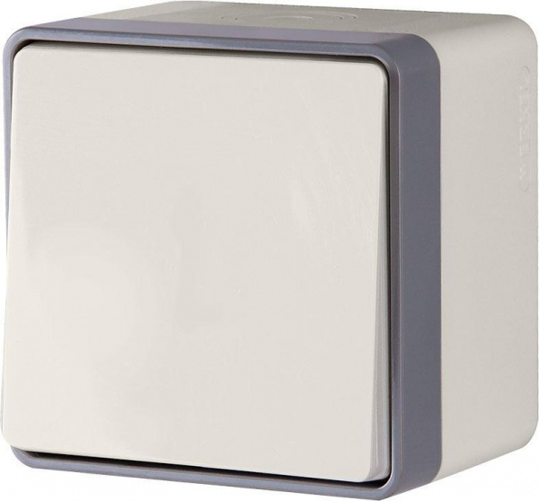 Выключатель Слоновая кость 1кл IP44 ОУ Gallant Werkel