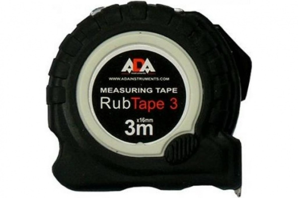 Рулетка 3м x 16мм обрезиненный корпус RubTape 3 ADA