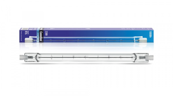 Лампа галогенная 1000W 220V R7s 189мм Camelion
