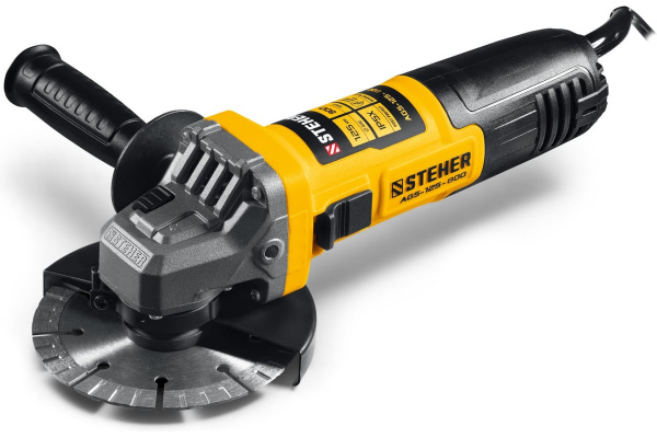 Углошлифовальная машина УШМ STEHER Компакт, d 125 мм, 800 Вт (AGS-125-800)