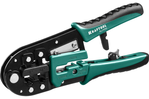 Кримпер универсальный RJ-Pro, для обжима разъемов RJ45, RJ11/RJ12, KRAFTOOL