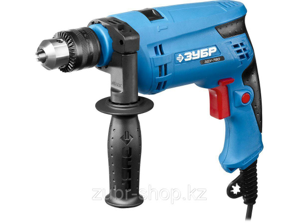 Дрель удар, ЗУБР Проф, патрон13мм, реверс, d: сталь-10мм/бетон-13мм/дер-20мм, 0-3000 об/мин