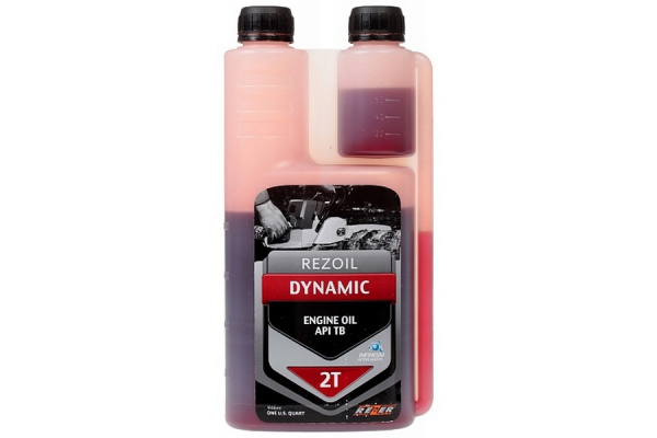 Присадка REZOIL DYNAMIC 2-т. минеральн с дозатором. API TB 0,946 л., Rezer