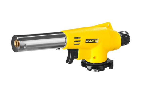 Газовая горелка с пьезоподжигом и регулировкой пламени на баллон MG100 "MaxTerm" Stayer Master