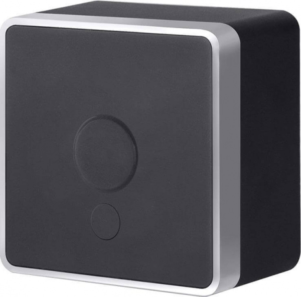 Розетка Черный с серебром 1П Вывод кабеля ОУ Gallant Werkel