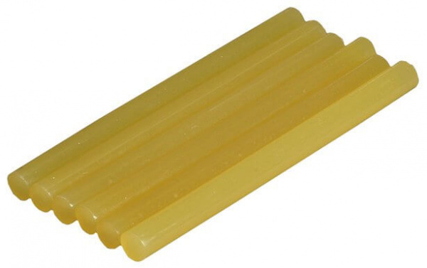 Стержни клеевые, 11 x 200 мм, желтые, 6 шт.// Matrix
