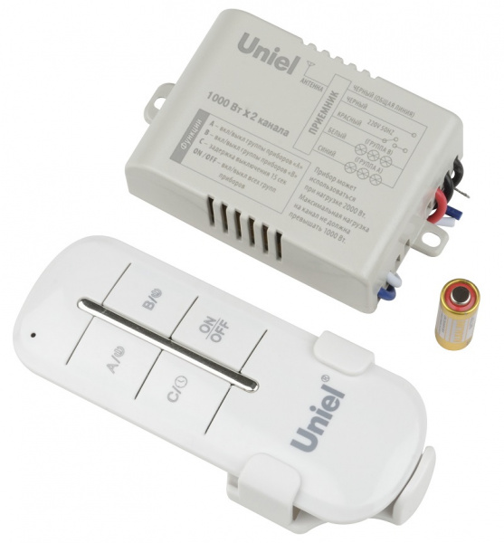 Контроллер UCH-P005-G2-1000W-30M с пультом 2 канала 1000Вт Uniel