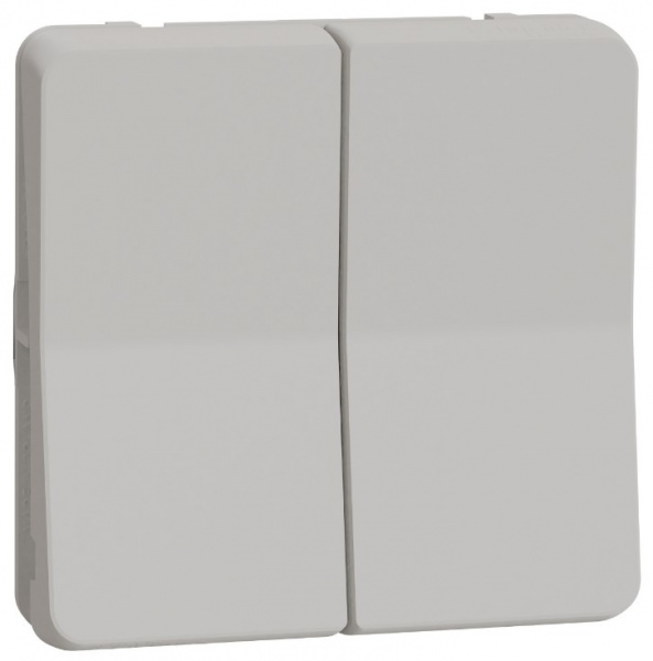 Переключатель Белый 2кл IP55 СУ Mureva SE