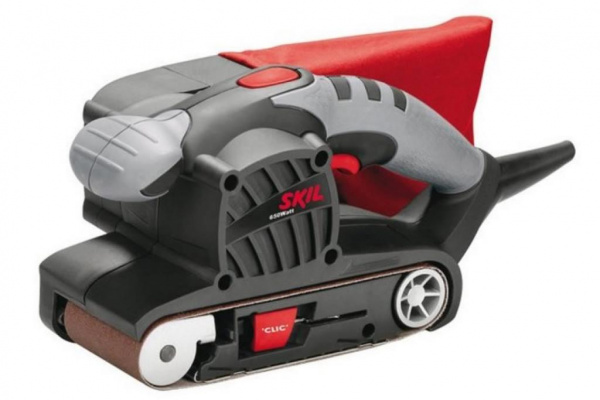 Ленточная шлифовальная машина Skil 1210LA, 650Вт, лента 76x457мм,  300 м/мин, пылесборник, коробка