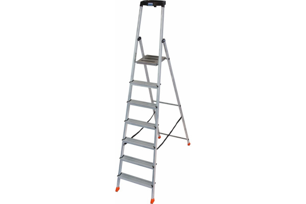 Стремянка с большой полкой, 7 ступеньки Krause Safety 128973