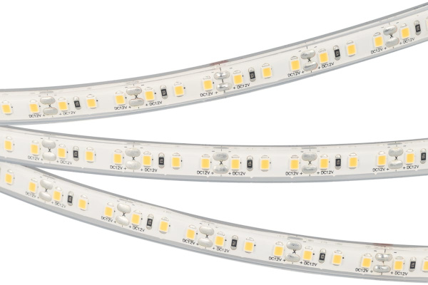 Светодиодная лента герметичная RTW-PU-A120-10.5mm 12V White6000 (16.8 W/m, IP68, 2835, 5m) Arlight 
