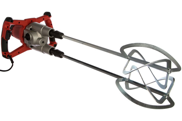 Миксер Einhell TE-MX 1600-2 CE Twin, 1600Вт, 2 шпинделя, 2 скорости, 0-460/750об/мин, HEX, 2 мешалки 120мм