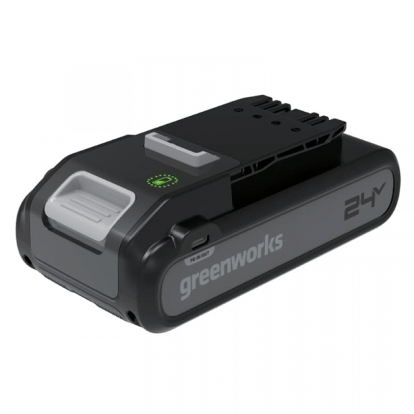 Аккумулятор GreenWorks G24B4+, 24V, 4 А.ч, с двумя USB-C разъемами