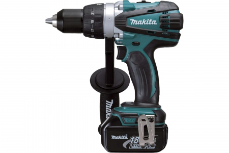 Дрель Makita аккумуляторная DDF458RFE (18В,Li-ion,2х3Ач,0-400\2000об\мин,58Нм,БЗП 1-13мм) 2.3кг кейс