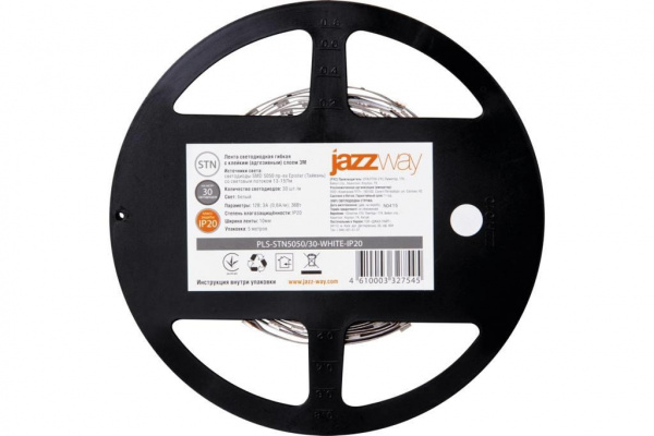 Лента PLS 5050/30 7,2Вт/м 5м синий IP20 Jazzway (3327569)