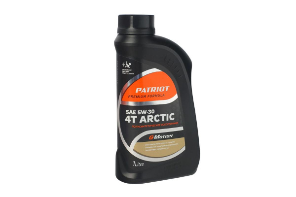 Масло полусинтетическое G-Motion 5W30 4Т ARCTIC 1л PATRIOT
