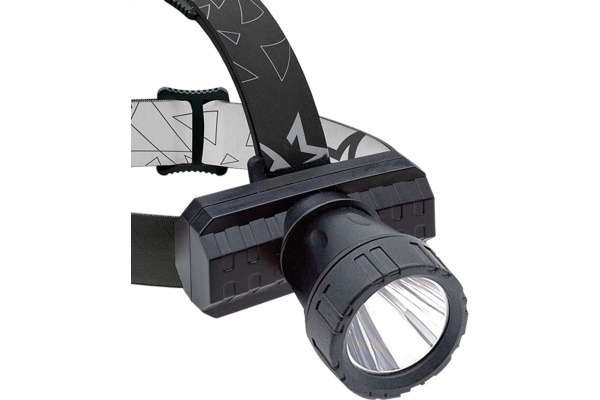 Фонарь КОСМОС KocAcHead3W, 3Вт ХРЕ, литий 1000mAh, зарядка от micro USB, шнур в комплекте