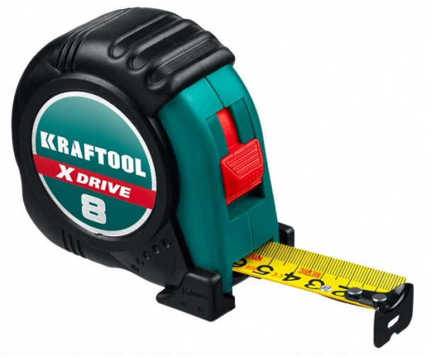 Рулетка KRAFTOOL X-Drive 8м х 25мм (34122-08)