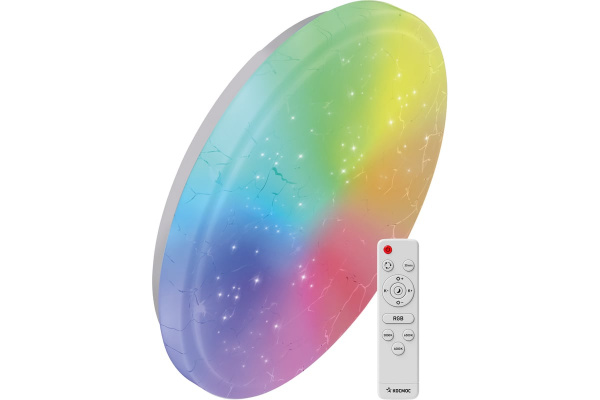 Светильник светодиодный Космос PREMIUM FROST-RGB 75Вт 230В 3000-6500K 4400Лм 495x85мм