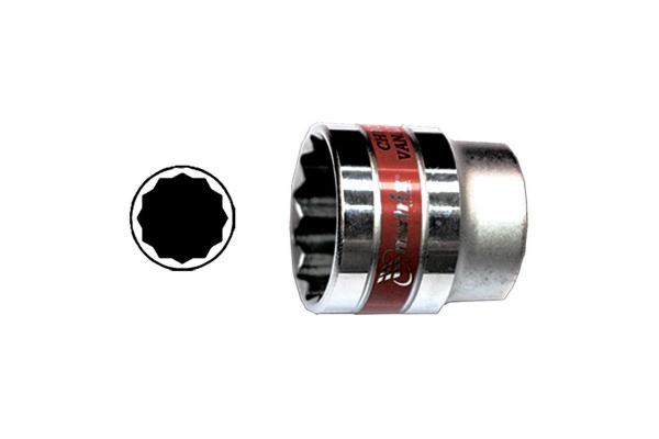 Головка 12-гранная торцевая 1/2 12мм Master Matrix