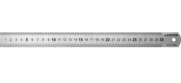 Линейка нержавеющая STAYER 0,3 м