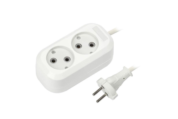 Удлинитель Smartbuy, 2 гн. 2 м ПВС 2х1 2200Вт