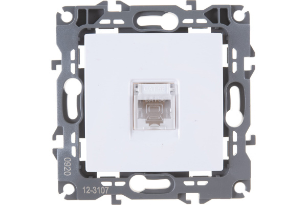 Розетка Белый 1П RJ45 5е СУ Эра12