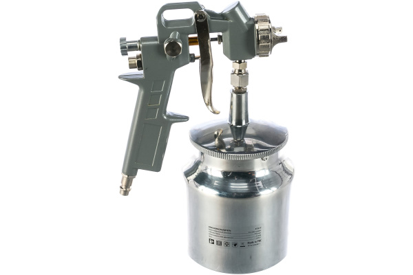 Краскораспылитель пневмат. с нижним бачком V=0,75 л, сопла диаметром 1.2, 1.5 и 1.8 мм// Matrix
