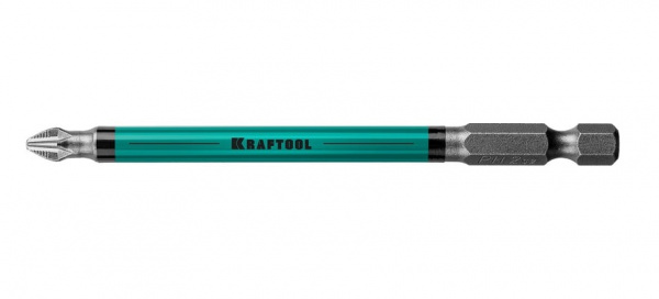 Биты KRAFTOOL Optimum Line PH2, 100 мм, тип хвостовика E 1/4", 1 шт. (10 шт в блистере)