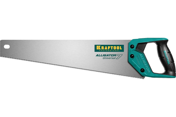 Ножовка универсальная KRAFTOOL Alligator Universal 7, 450 мм (15004-45)