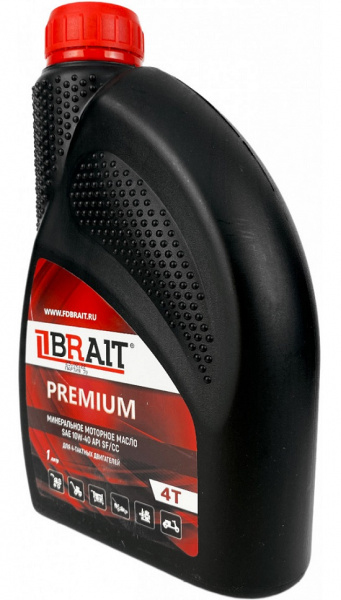 Присадка BRAIT PREMIUM 4-Т SAE 10W-40 API SF/CC минеральное 1л (12шт/уп)