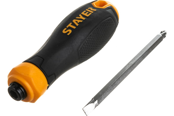 Переставная отвертка STAYER Hercules PH2/SL6 80 мм (2512)