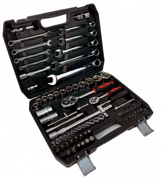 Набор инструментов DAMAN 82пр 1/4",1/2" 4-32мм 6-гран. пластик кейс