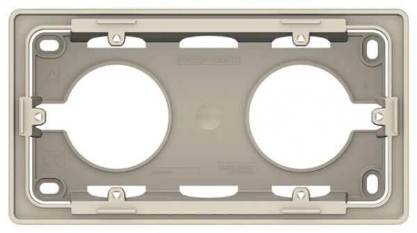Коробка установочная Systeme Electric Unica New ОУ 2П Бежевая