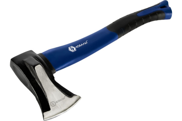 Топор-колун КОБАЛЬТ 1000г, "Ушастый", фибергласовая рукоятка