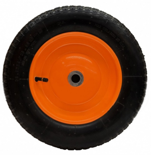 Колесо пневматическое КТ-380-16 (380 мм, d 16мм, для тачек 90-1, 110-1) Вихрь