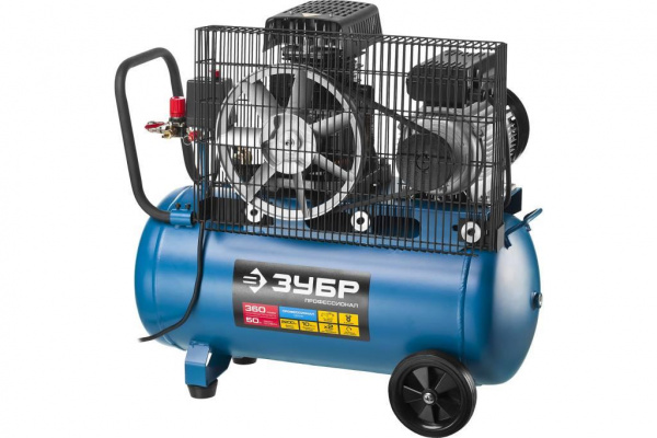 Компрессор воздушный 360л/мин 50л 2200Вт Зубр